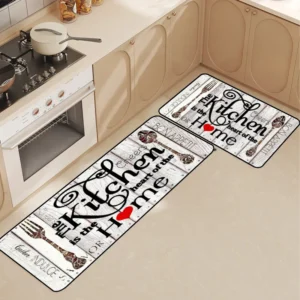 Elegant Kitchen Washable Mats